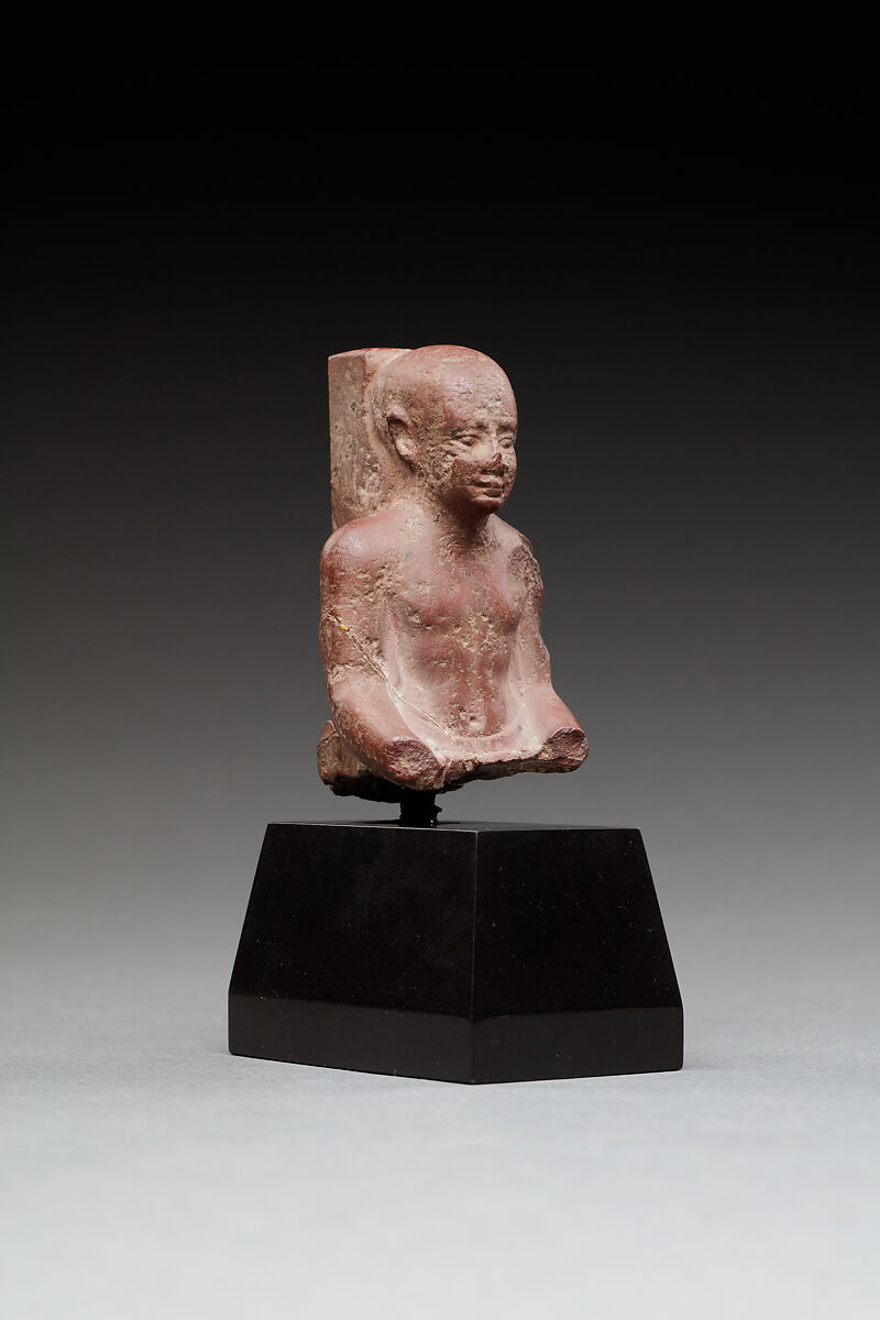 Statuette of Imhotep, Red quartzite 
