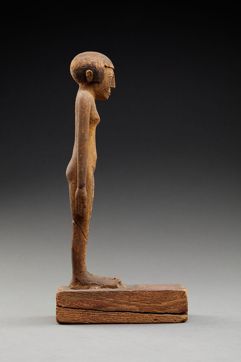 Statuette of a Nude Woman, Wood, paint, paste