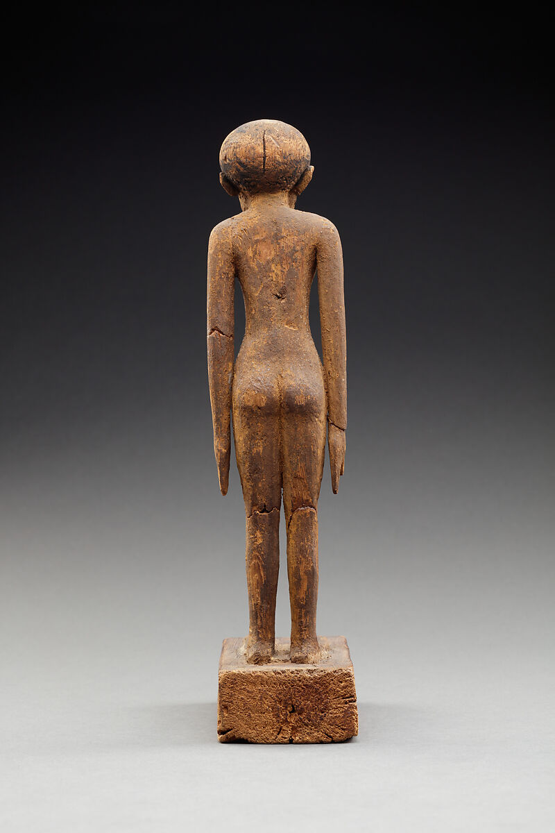 Statuette of a Nude Woman, Wood, paint, paste