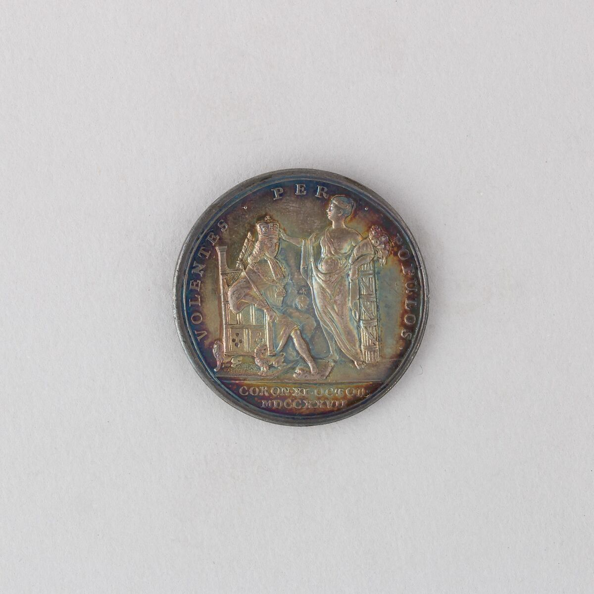 Medal Commemorating the Coronation of George II, Silver, British