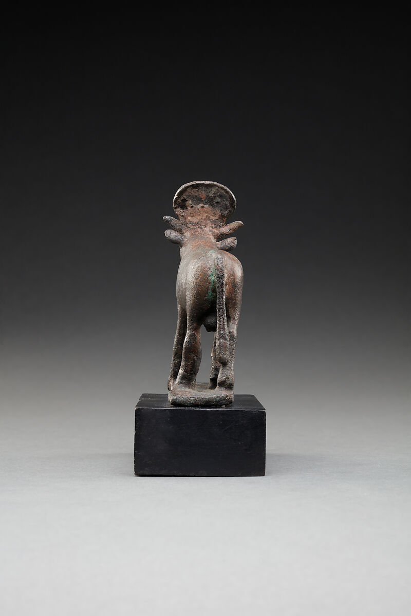 Figure of a Sacred (likely Apis) Bull, Cupreous metal