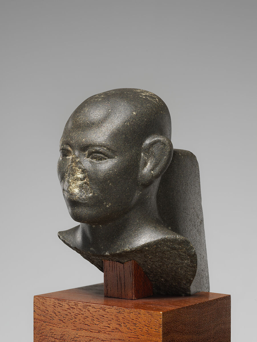 Head of a Man with a Shaved Head, Metagraywacke
