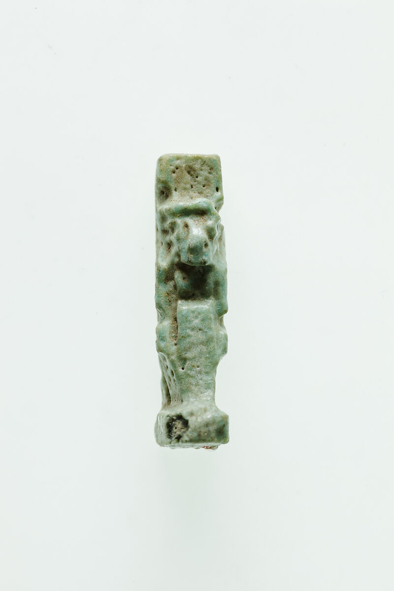 Amulet of a goddess, possibly Nephthys, Faience