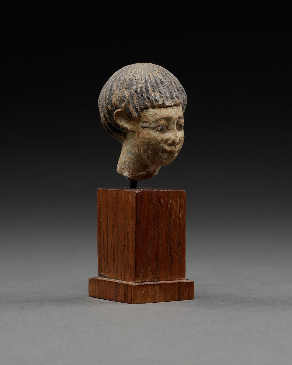 Head of a Woman, Faience (?)