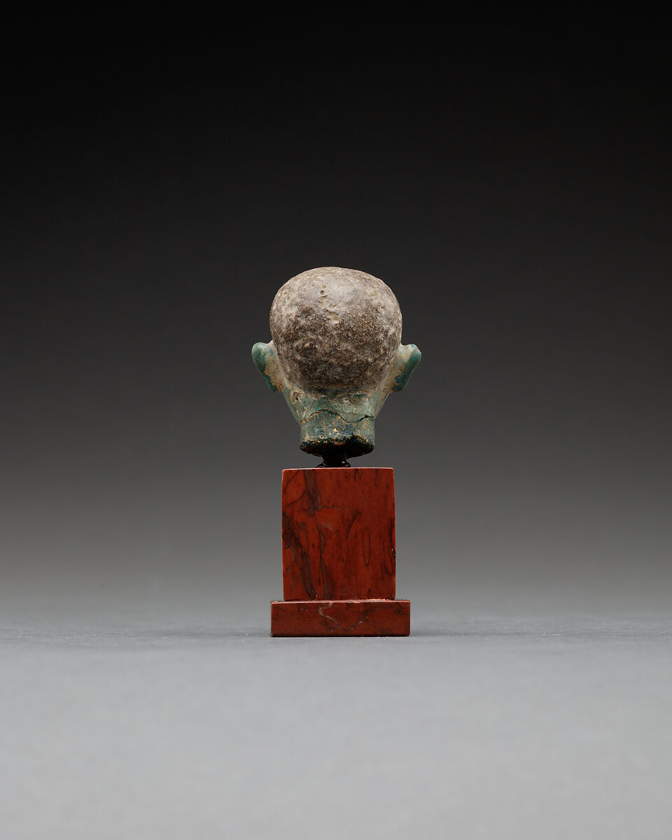 Head of Ptah, Faience