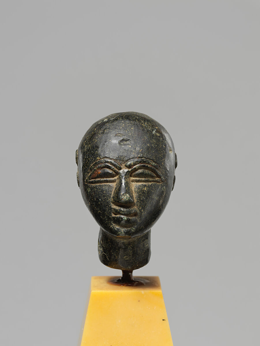 Head, probably from a composite statuette, Serpentine 