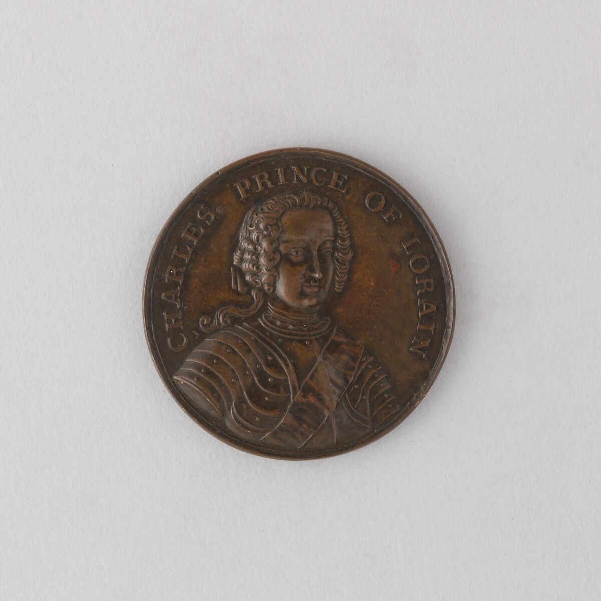 Medal Showing the Recapture of Prague and Charles Prince of Lorraine, Bronze, Austrian 