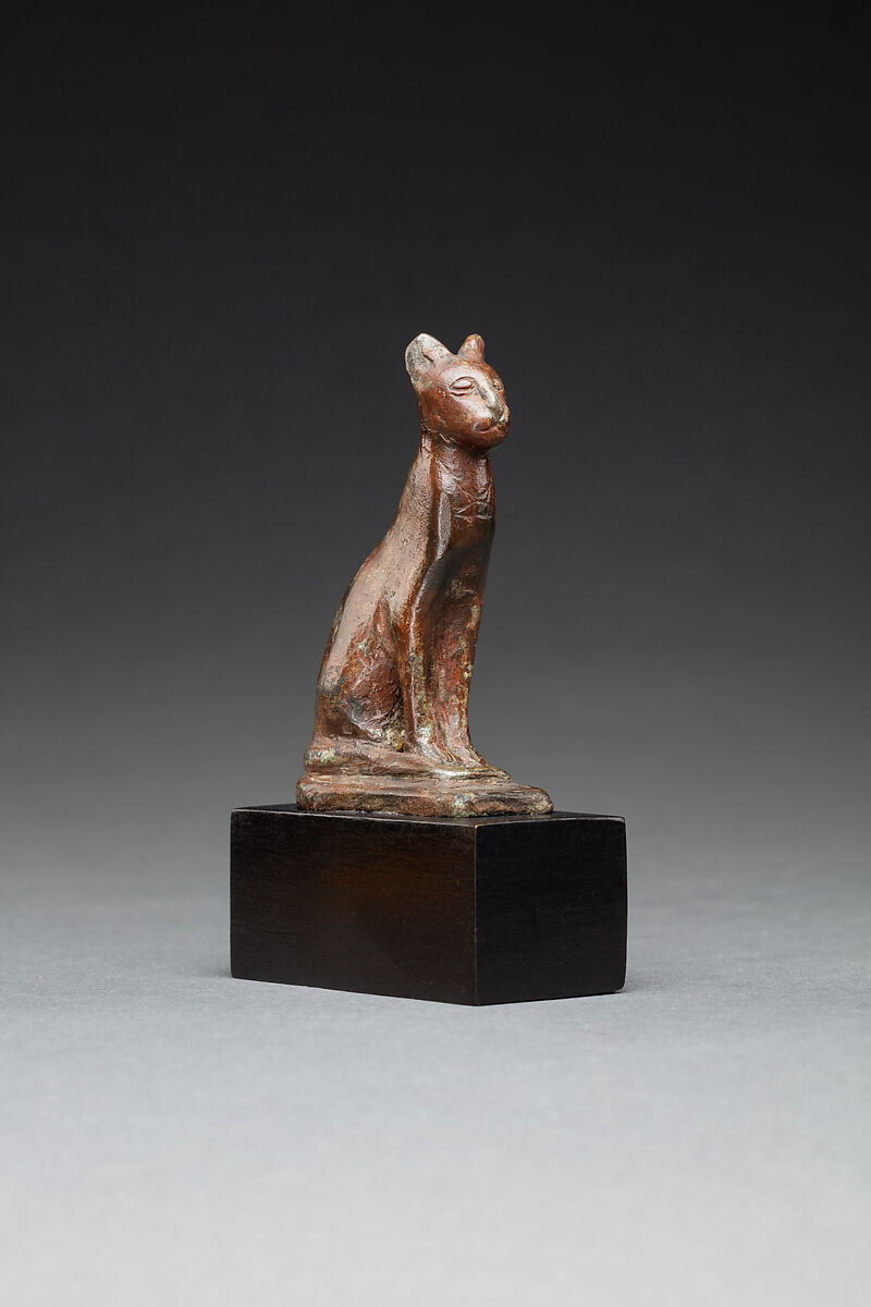 Figure of a Seated Cat, Cupreous alloy
