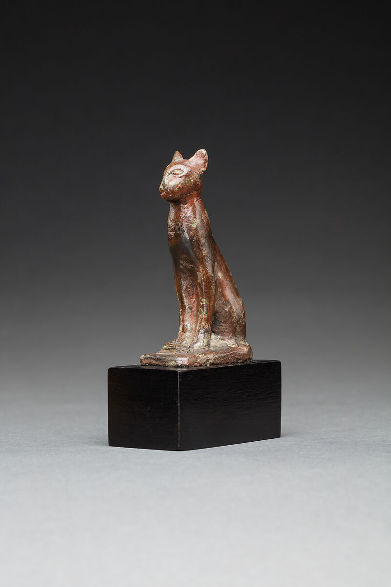 Figure of a Seated Cat, Cupreous alloy 