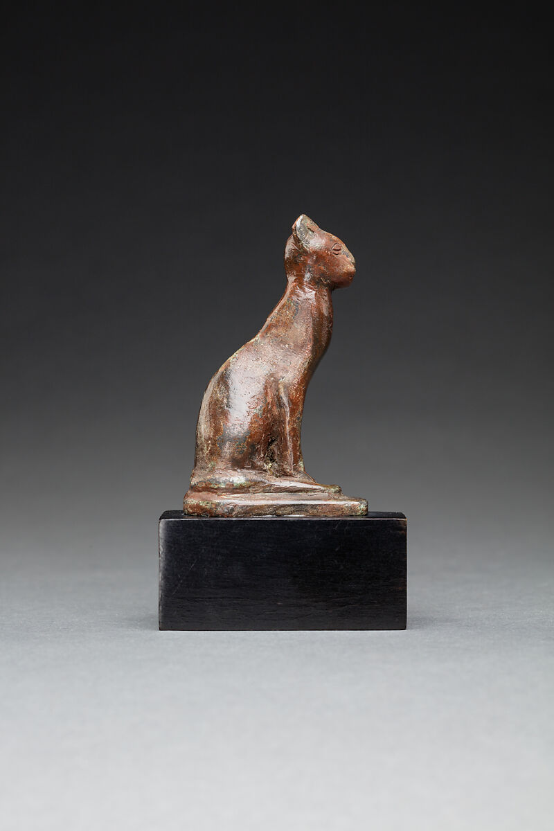 Figure of a Seated Cat, Cupreous alloy