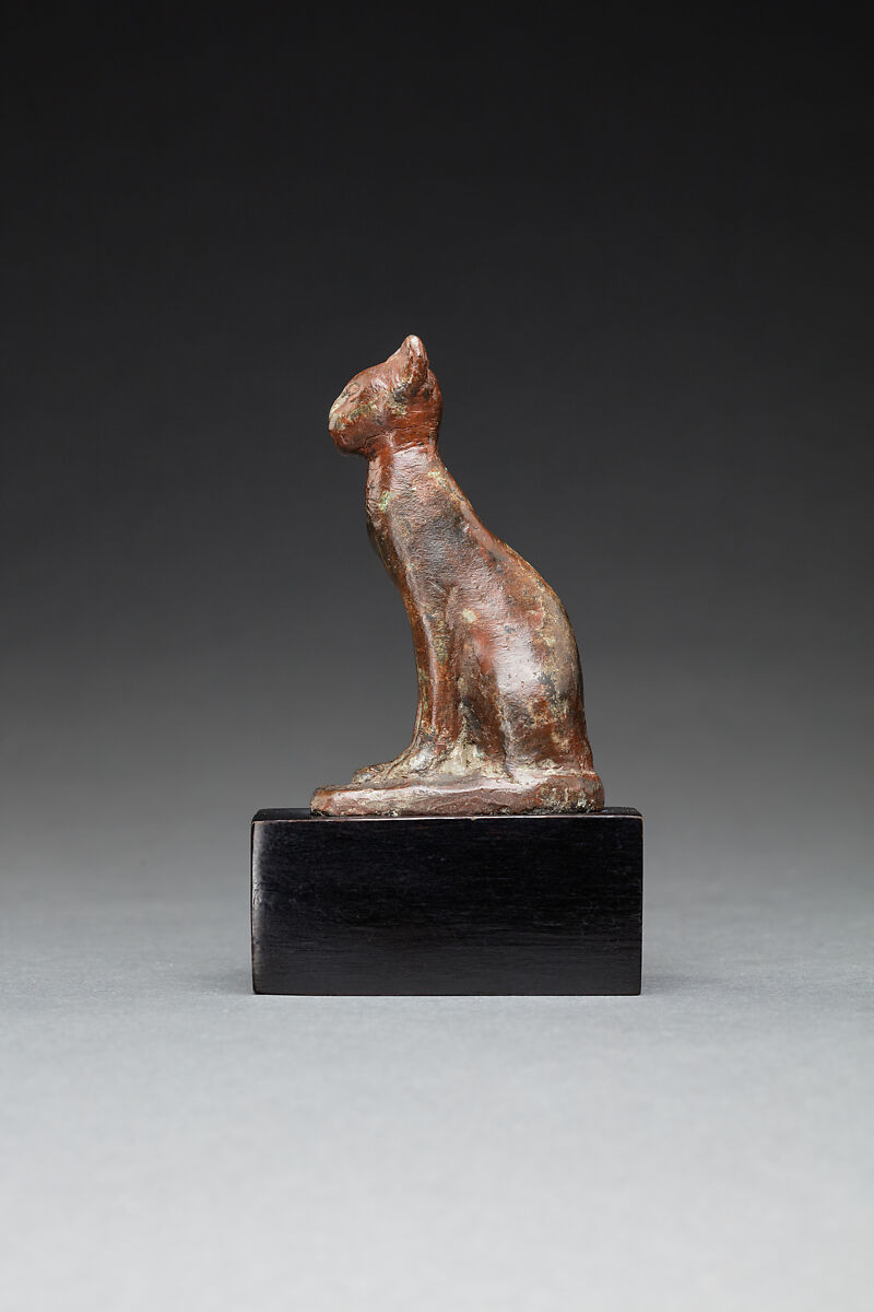 Figure of a Seated Cat, Cupreous alloy