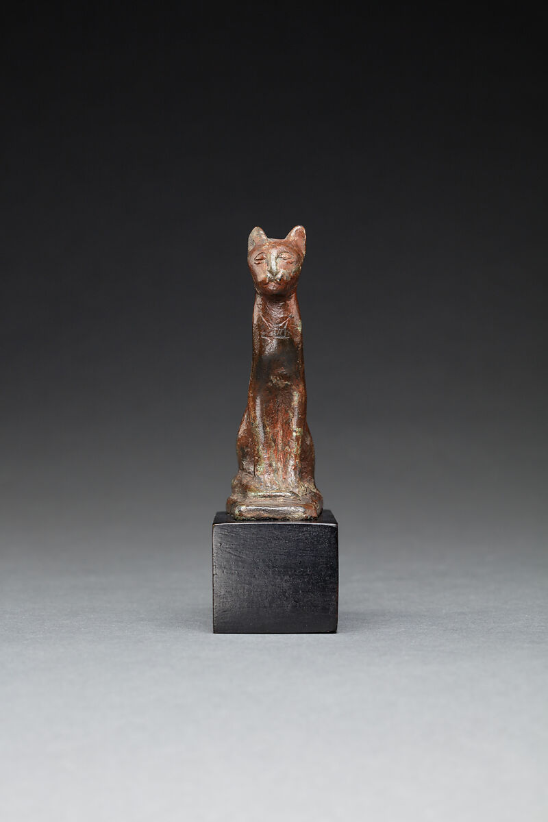 Figure of a Seated Cat, Cupreous alloy