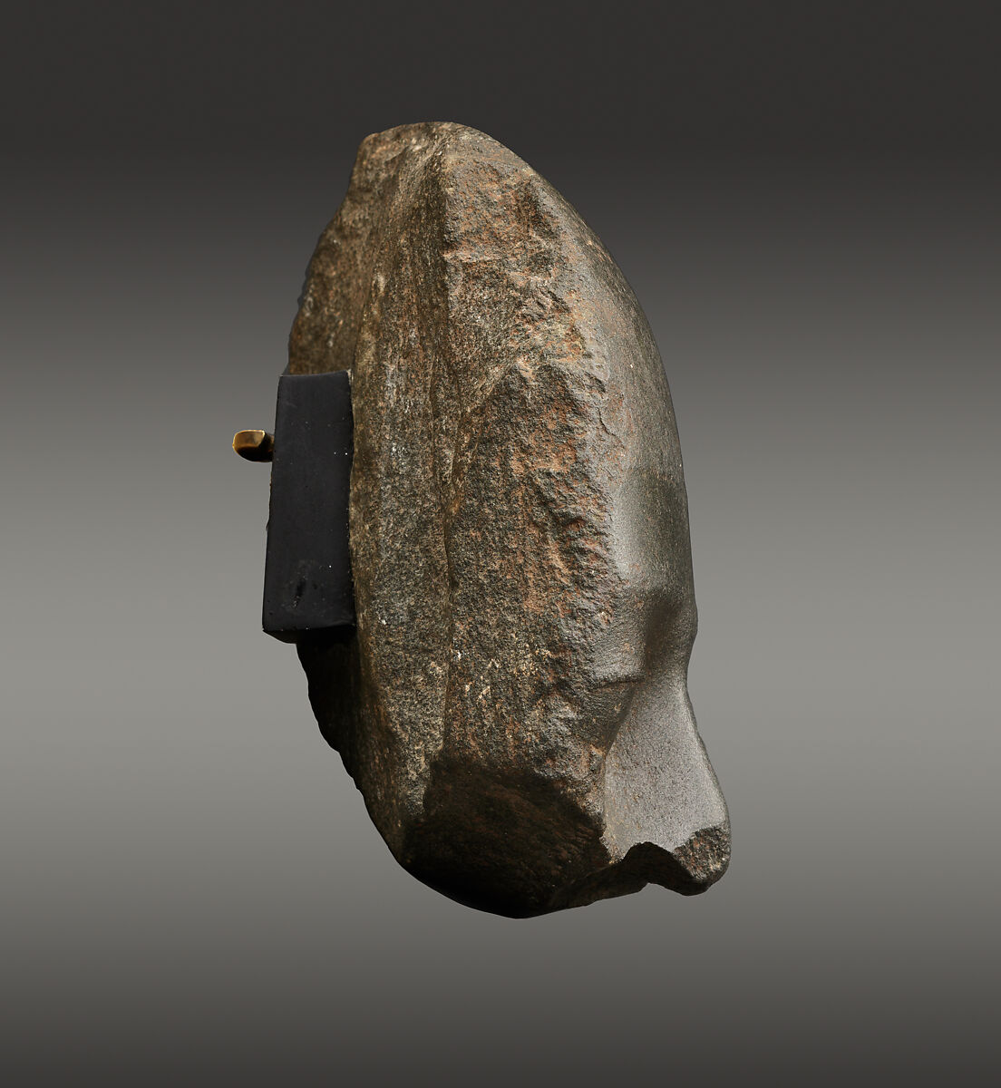 Upper Part of the Head of a Man, Basalt or graywacke