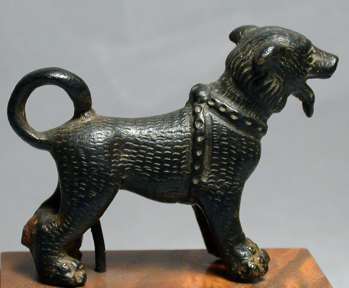 Bronze figure of a dog, Bronze, Roman, Asia Minor 