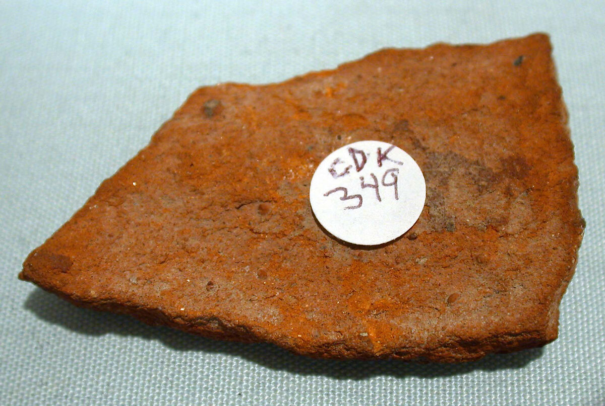 Decorated Jar Fragment, Terracotta, Early Byzantine