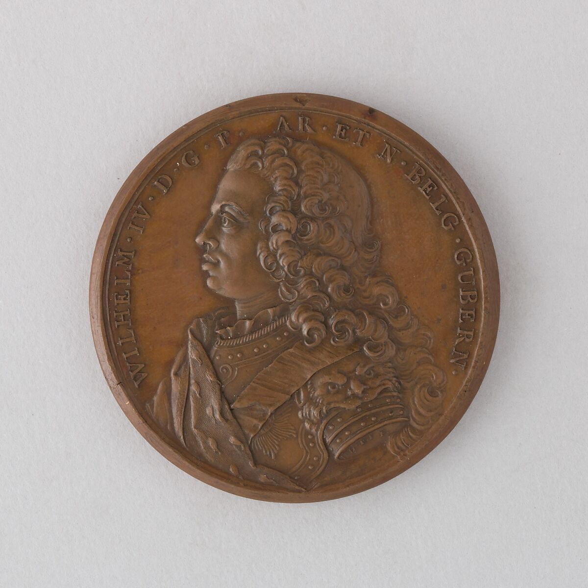 Medal Showing William IV, Prince of Orange, Bronze, Dutch 