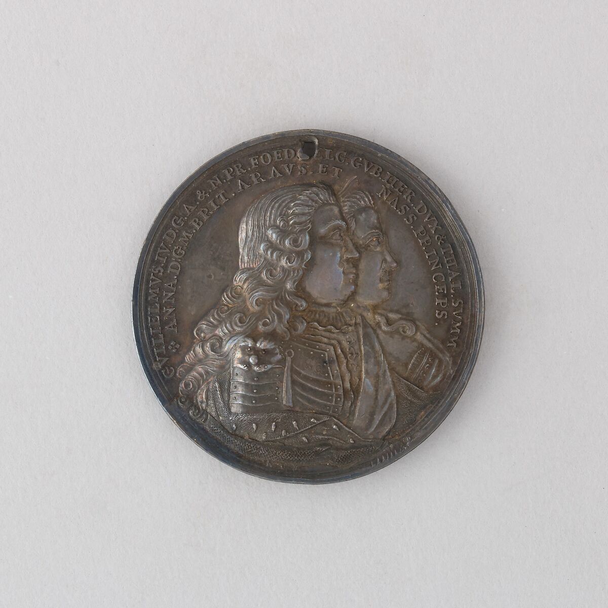 Medal Showing the Birth of Prince William of Orange, Bronze, Dutch 