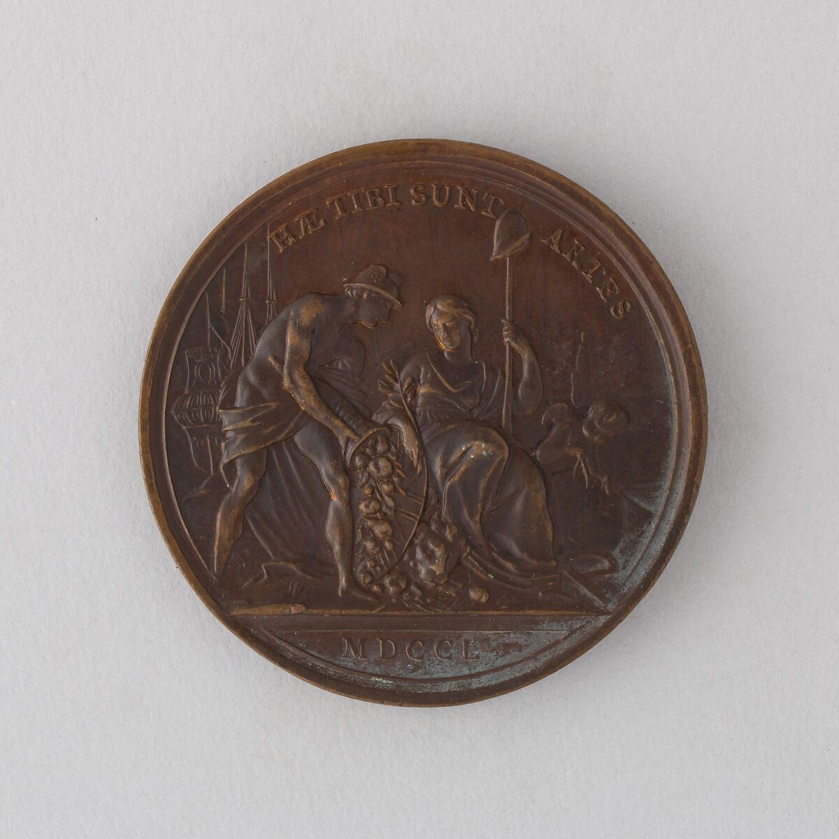 Medal Showing George II of England, Bronze, Swiss