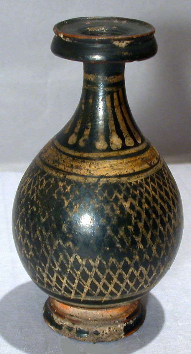 Terracotta bottle, Terracotta, Greek, South Italian, Gnathian 