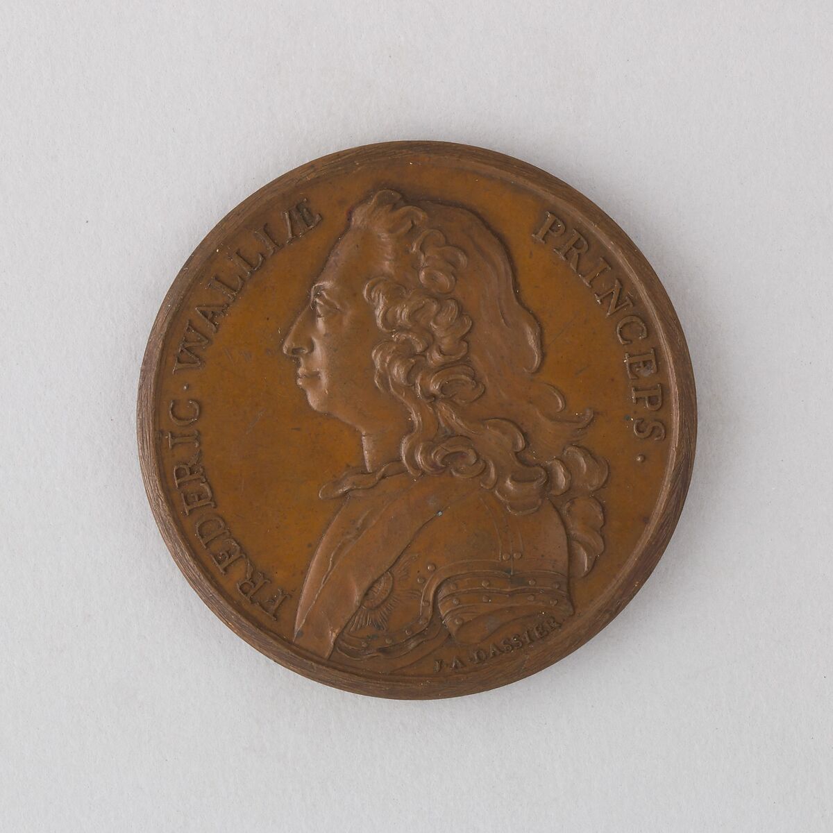 Medal Showing Frederick, Prince of Wales, Bronze, Swiss 