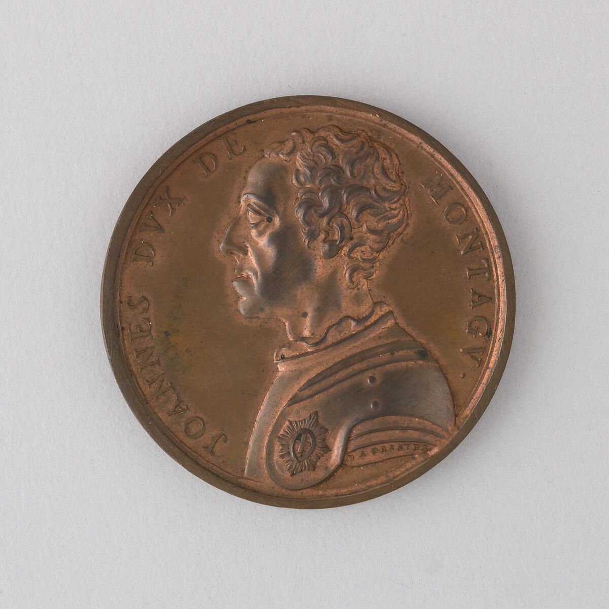 Medal Showing John, Second Duke of Montagu, Bronze, Swiss 