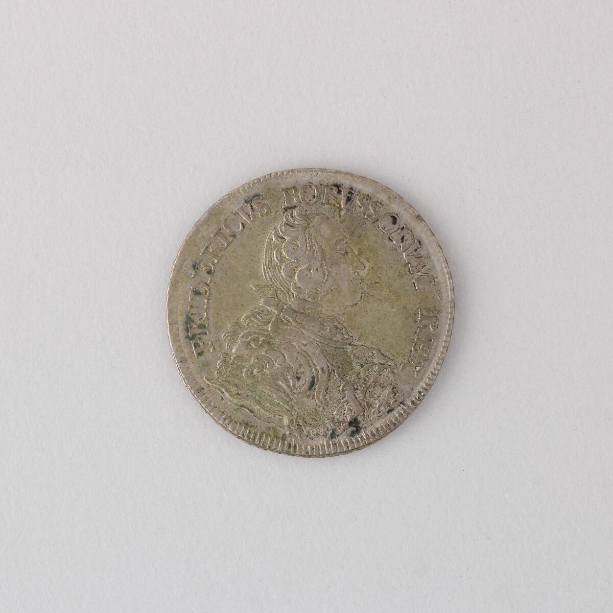 Coin (Thaler) Showing Frederick the Great, Silver, German 
