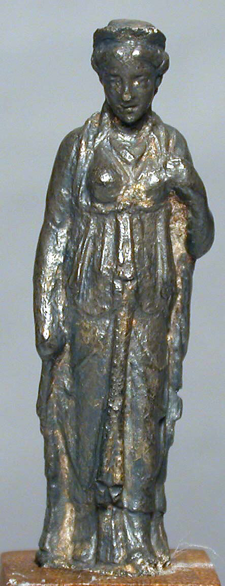 Silver statuette of a draped lady, Silver, Roman 