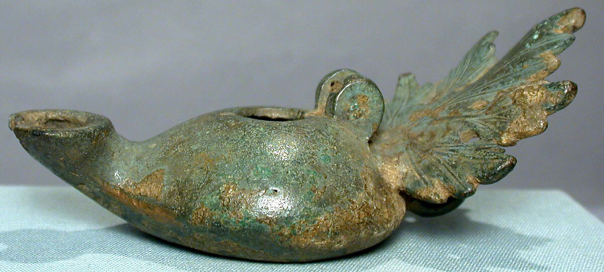 Bronze lamp, Roman