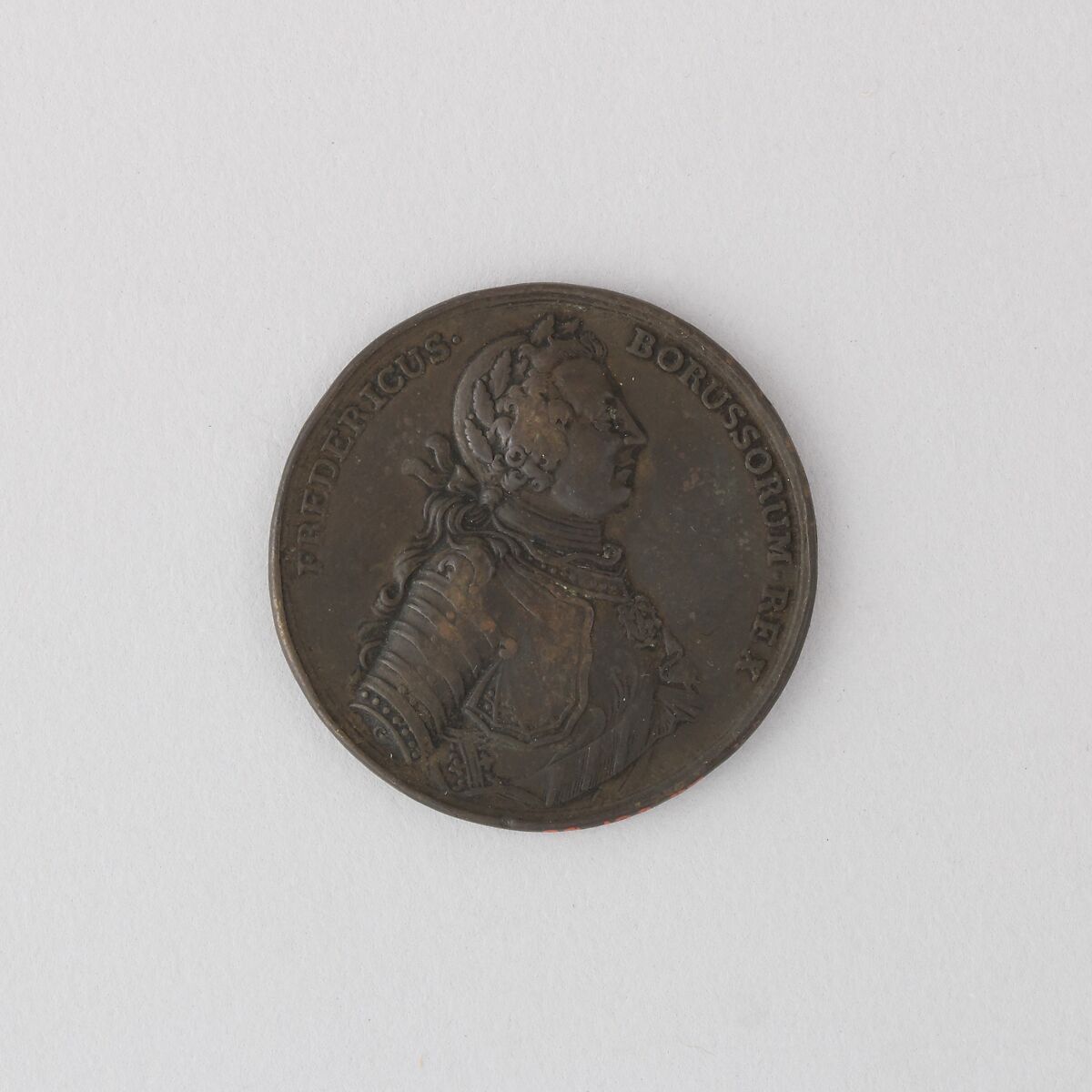 Medal Showing Frederick the Great, Bronze, German 