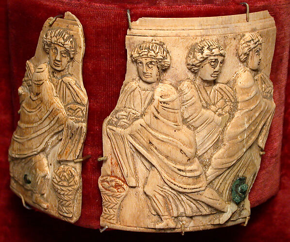 Pyx Fragments with the Multiplication of the Loaves and Fishes