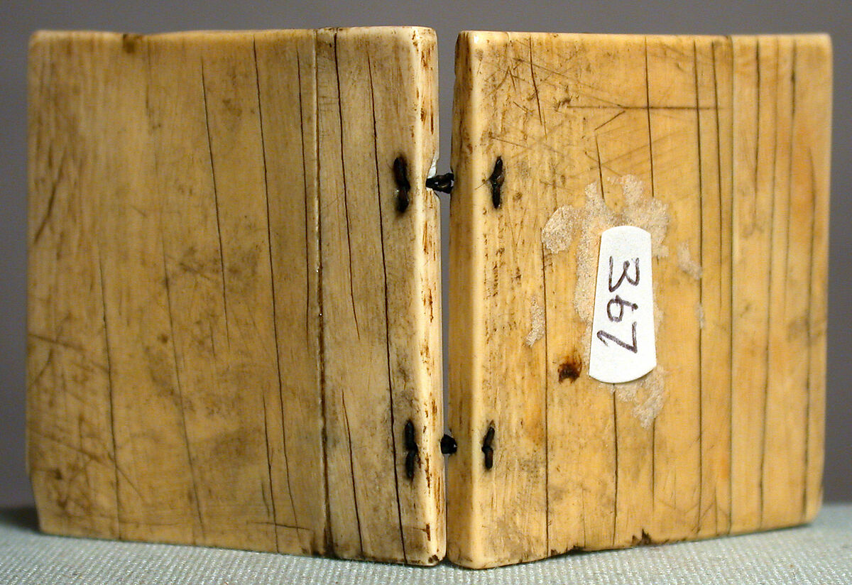 Diptych with Scenes from the Passion, Elephant ivory with iron hinges, French