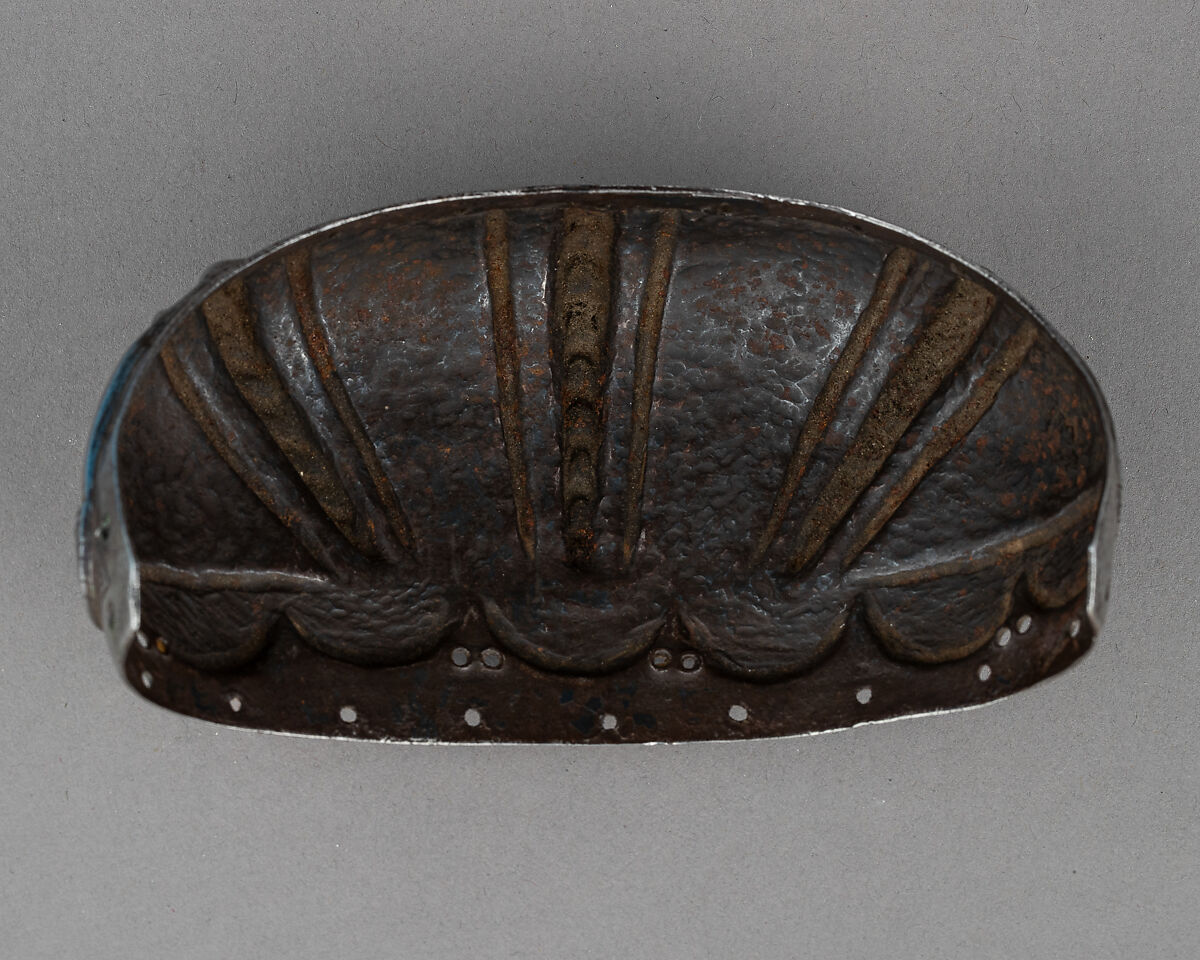 Toe Cap for a Foot Defense (Sabaton), Steel, gold, German