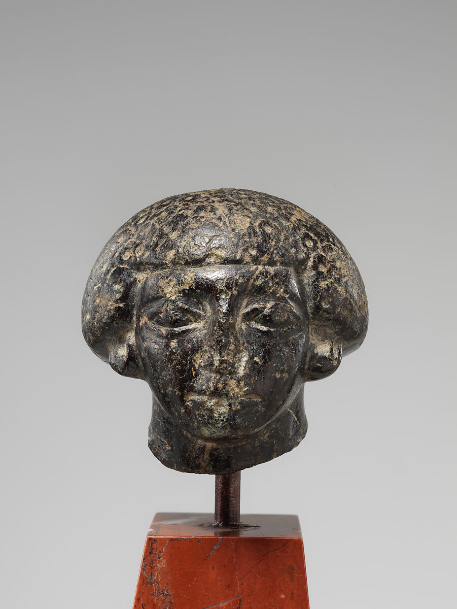 Head of a Man of Nubian Descent, Serpentinite 