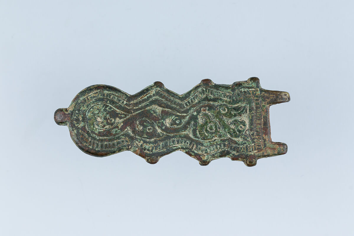 Buckle Shank, Copper alloy, tin, Visigothic 