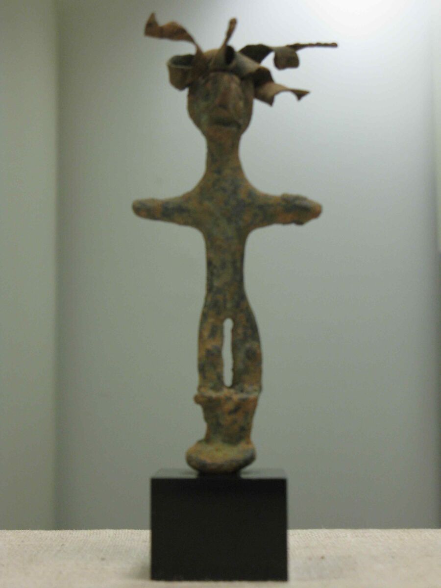 Standing figure, Copper alloy 