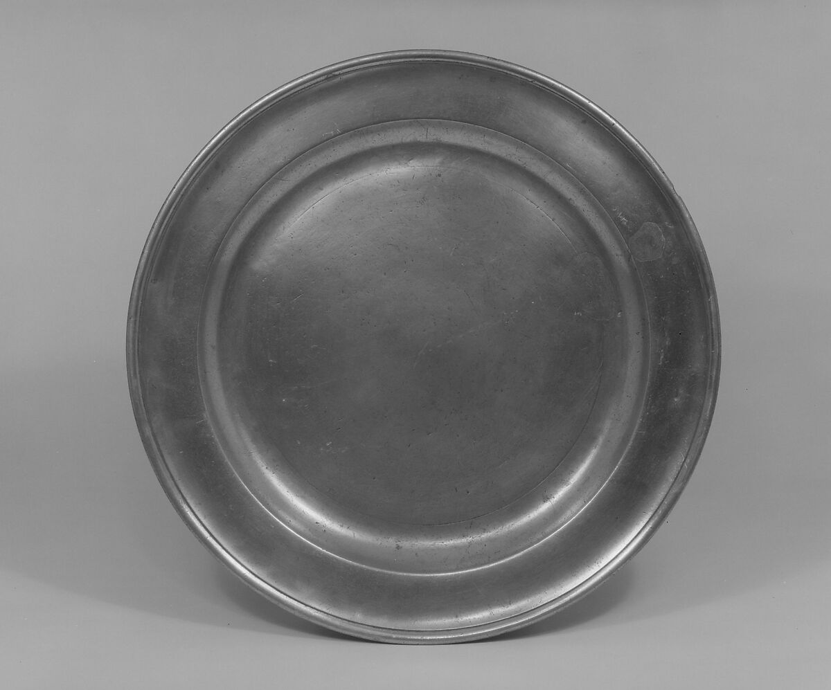 Dish, John Will (active 1752–74), Pewter, American 