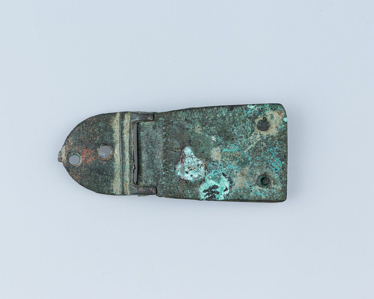 Buckle, Bronze, pattina, possibly Gallo-Roman 