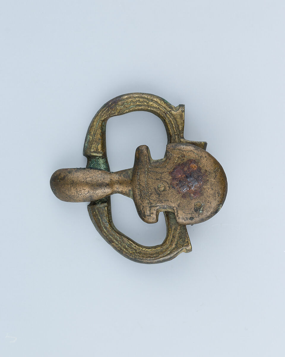 Buckle, Brass, possibly Gallo-Roman or Merovingian 
