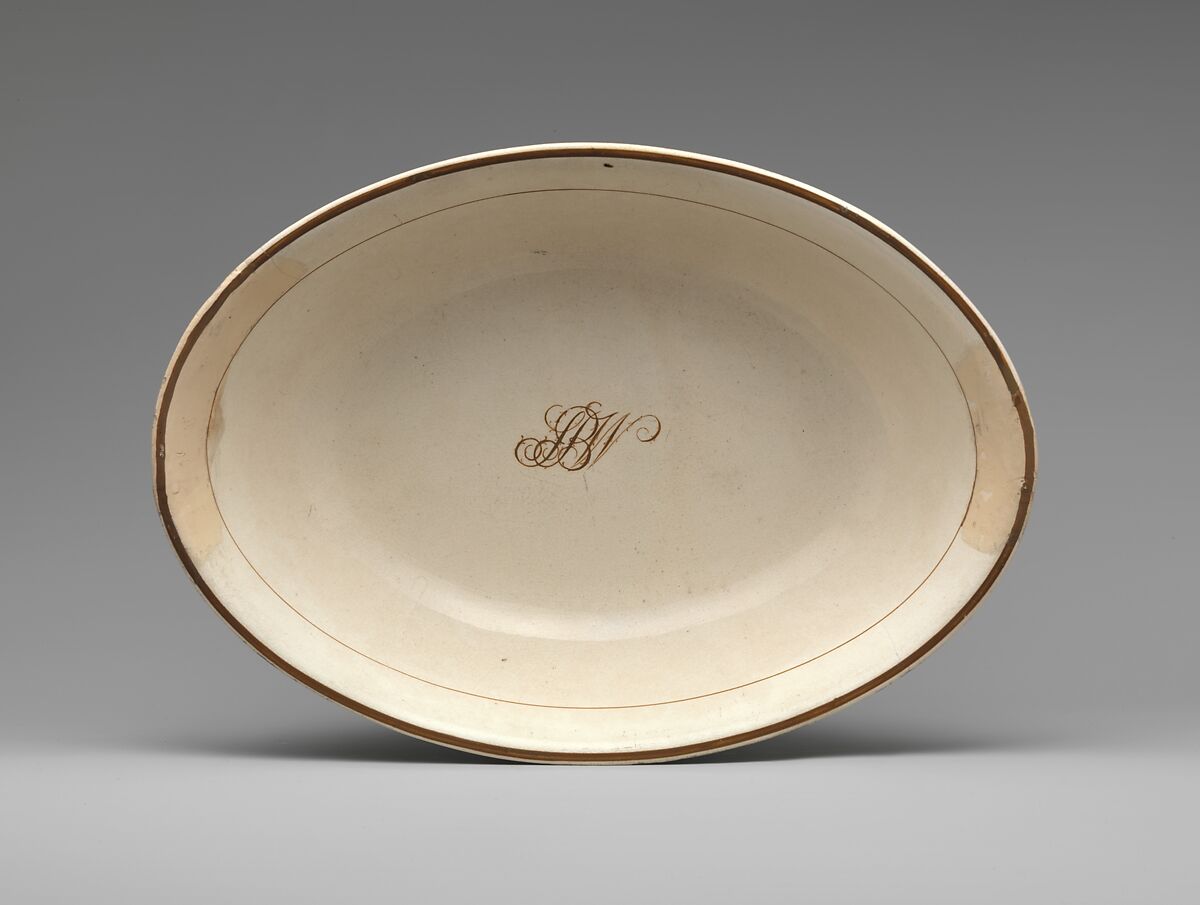 Dish, Earthenware, British 