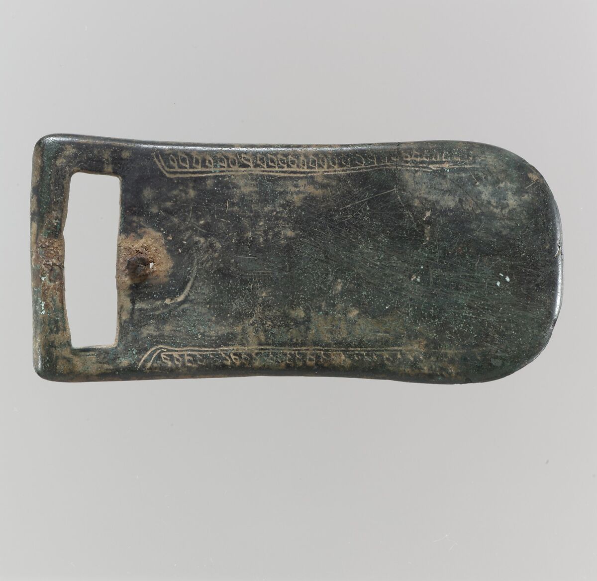 Buckle, Copper alloy, traces of iron, Visigothic