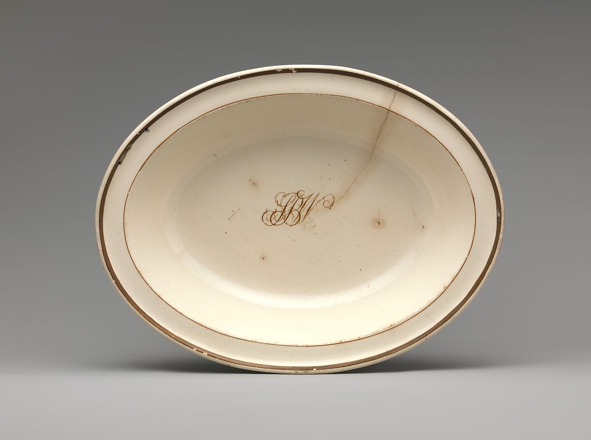 Dish, Earthenware, British 