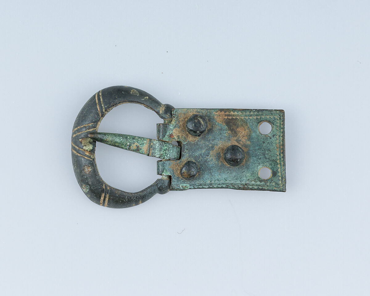 Buckle, Bronze, patina, French, Haute-Savoie 