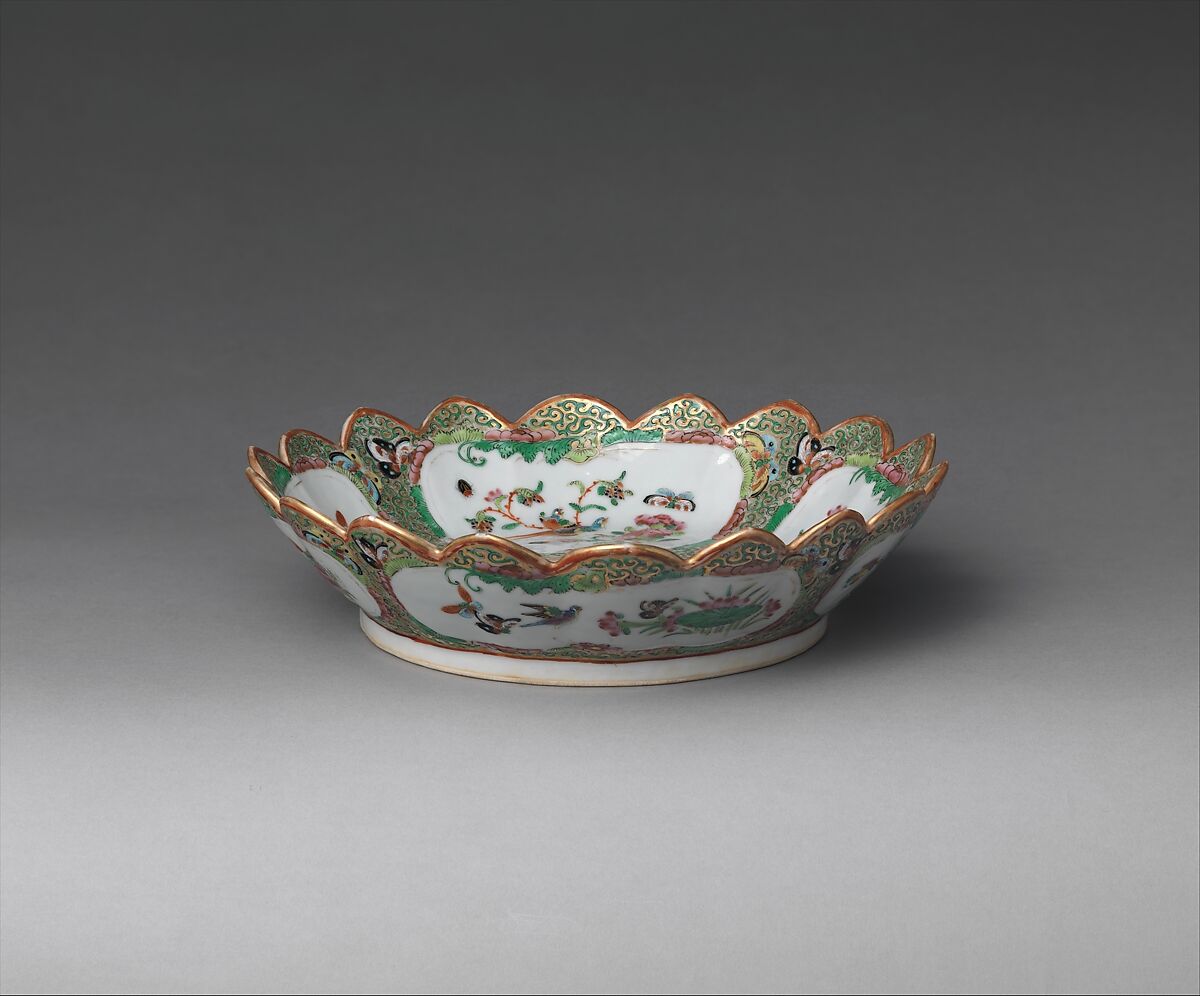 Dish, Porcelain, Chinese, for American market 