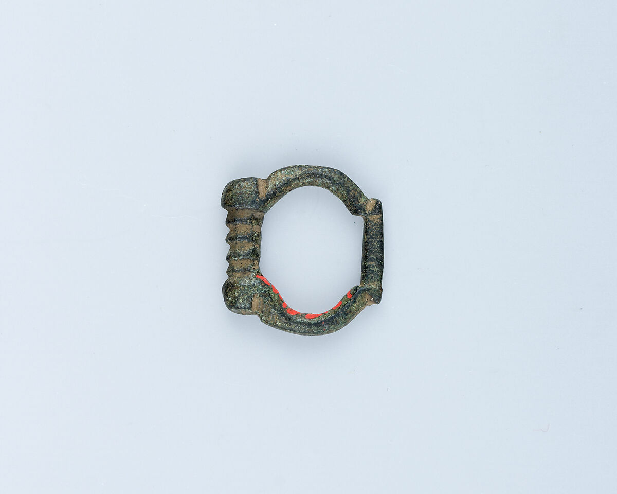 Buckle Loop, Bronze, patina, French, Haute-Savoie 