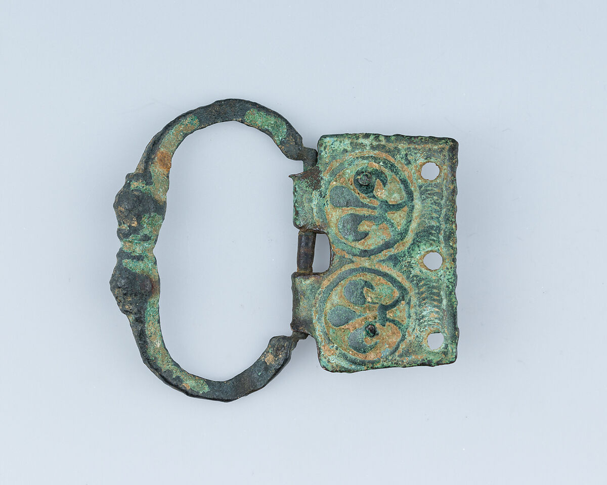 Buckle, Bronze, patina, French 