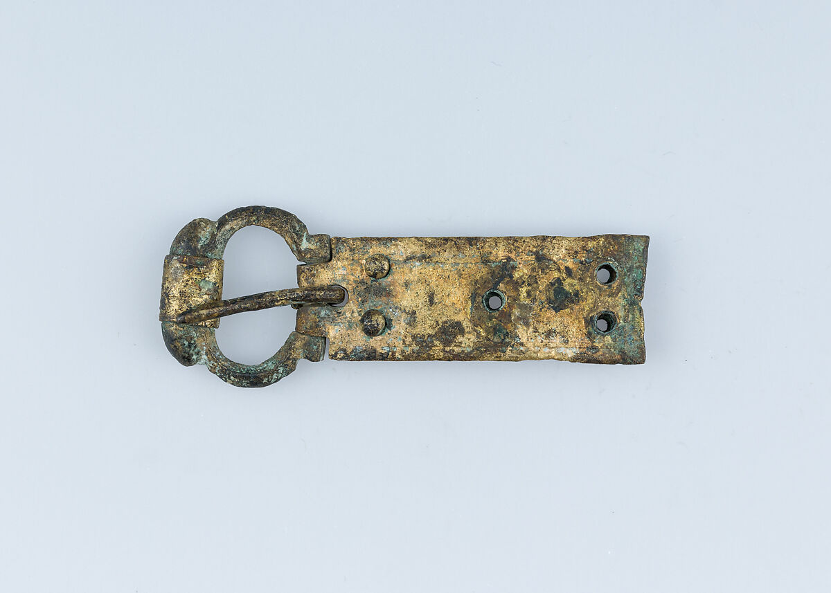 Buckle, Bronze gilt, French 