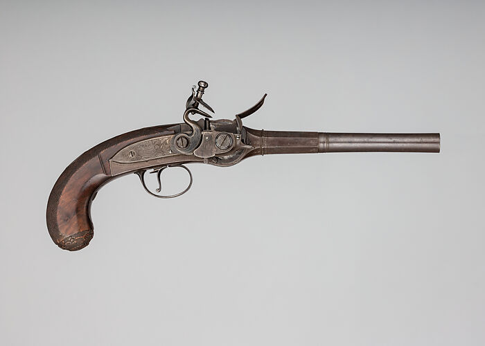 Flintlock Repeating Pistol with Lorenzoni Action