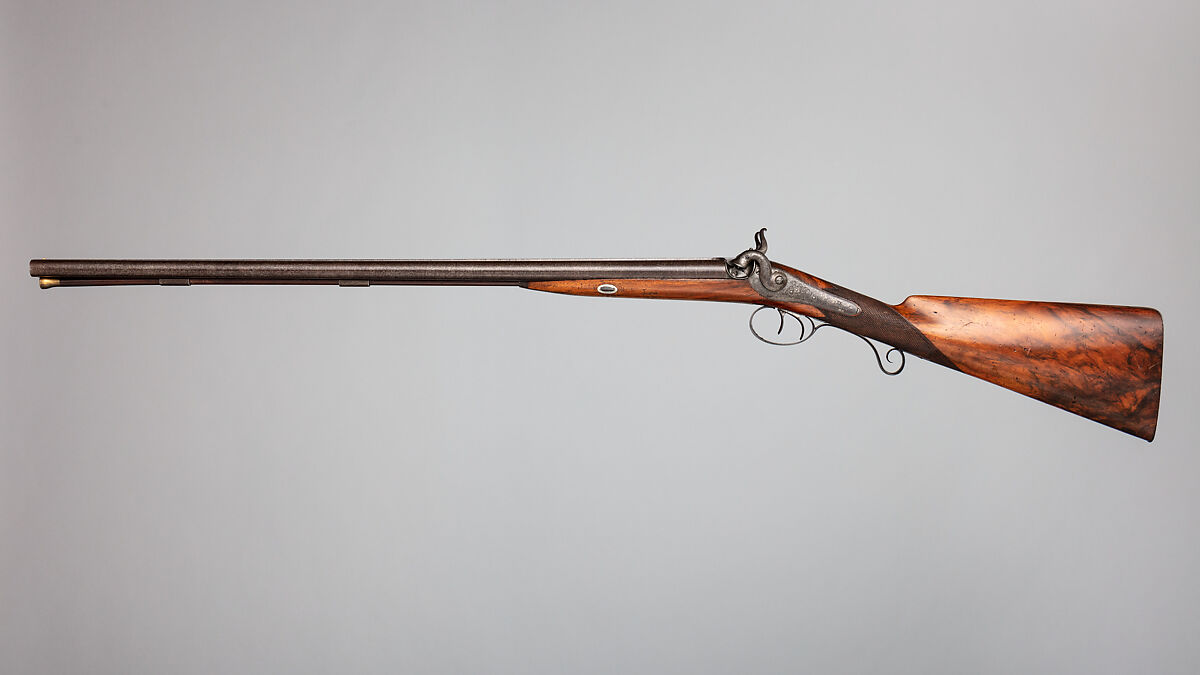 Side-by-Side Self-Priming Pellet-Lock Shotgun, Joseph Egg (British (born France), Huningue 1775–1837 London), Steel, wood (walnut, rosewood), brass, British, London
