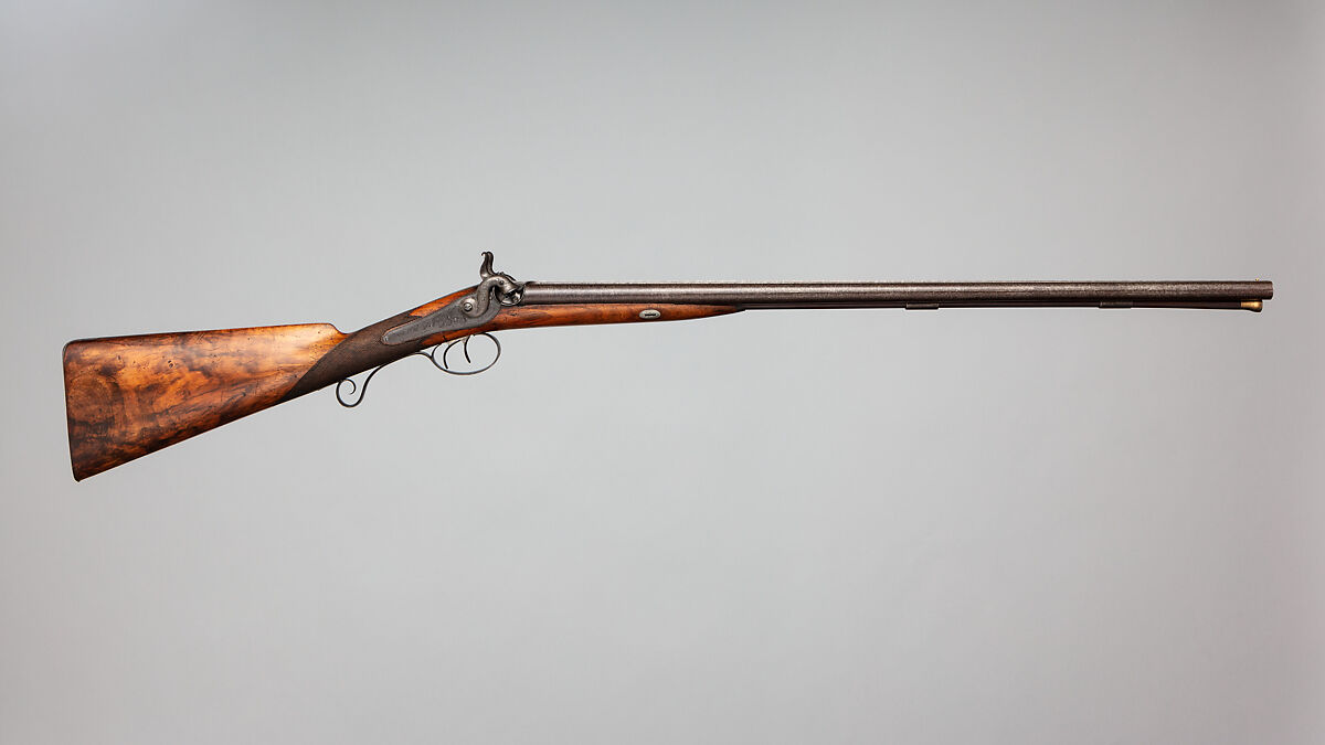 Side-by-Side Self-Priming Pellet-Lock Shotgun, Joseph Egg (British (born France), Huningue 1775–1837 London), Steel, wood (walnut, rosewood), brass, British, London 