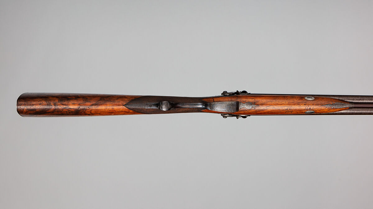 Side-by-Side Self-Priming Pellet-Lock Shotgun, Joseph Egg (British (born France), Huningue 1775–1837 London), Steel, wood (walnut, rosewood), brass, British, London